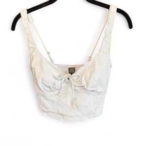 Light Blue Cropped Tank Top